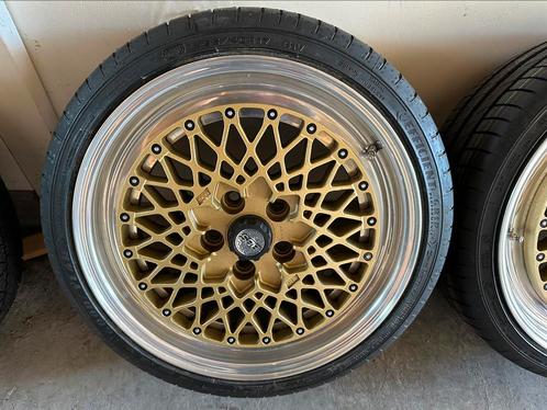 BBS E50 17“ 5x112 8j met adapters naar 4x100, Auto-onderdelen, Banden en Velgen, Banden en Velgen, Zomerbanden, 17 inch, 195 mm