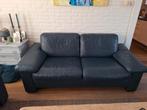 Leren bank, Huis en Inrichting, Banken | Bankstellen, Gebruikt, 150 tot 200 cm, Driepersoons, Ophalen of Verzenden