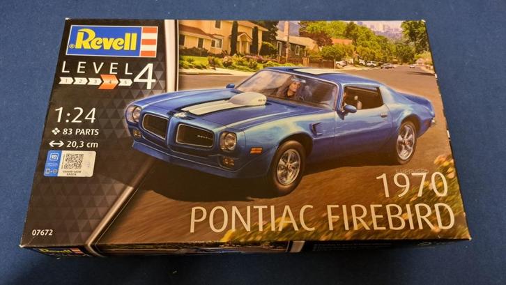 Revell 07672 Pontiac Firebird 1970 1:24 Bouwdoos, Hobby en Vrije tijd, Modelbouw | Auto's en Voertuigen, Zo goed als nieuw, Auto