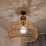 Rotan hanglamp BoHo stijl groot, Huis en Inrichting, Lampen | Hanglampen, Zo goed als nieuw, Ophalen