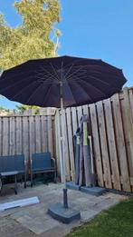 Ronde parasol 220cm zonnescherm, Ophalen, Zo goed als nieuw, 2 tot 3 meter, Kantelbaar