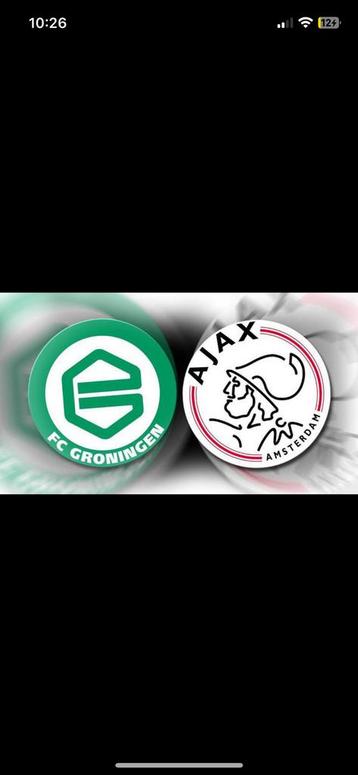 GEZOCHT 2 Tickets Ajax - Groningen (Langs elkaar) beschikbaar voor biedingen