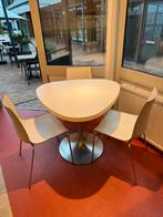 Tafel (driehoek) icm 3 stoelen, Huis en Inrichting, Ophalen, Gebruikt, 50 tot 100 cm, 50 tot 100 cm