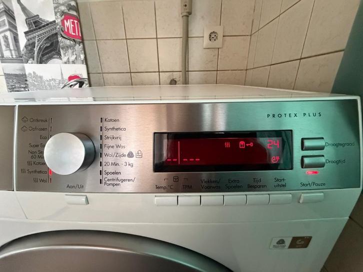 AEG Lavamat was / droogcombinatie L87695WD, Witgoed en Apparatuur, Wasmachines, Zo goed als nieuw, Voorlader, 8 tot 10 kg, 85 tot 90 cm