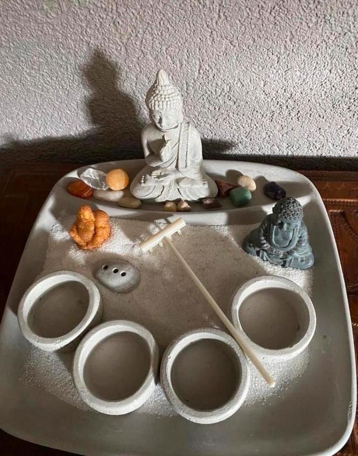Mini Zen tuin, Huis en Inrichting, Woonaccessoires | Boeddhabeelden, Zo goed als nieuw, Ophalen of Verzenden