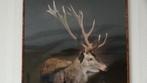 schilderij foto edelhert, Ophalen, 50 tot 75 cm, Zo goed als nieuw, Foto of Poster