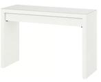 MALM Toilettafel, wit, 120x41 cm Nieuwprijs €99.99, Huis en Inrichting, Ophalen, Zo goed als nieuw, Bureau