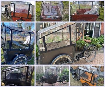 Nieuwe regenhoezen voor diverse bakfietsen, €92.50 beschikbaar voor biedingen