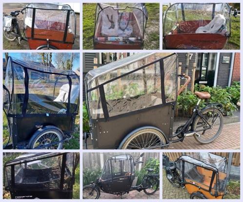 Nieuwe regenhoezen voor diverse bakfietsen, €92.50, Fietsen en Brommers, Fietsaccessoires | Overige Fietsaccessoires, Nieuw, Ophalen of Verzenden