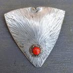Broche Amsterdamse School stijl, Verzenden, Gebruikt, Zilver, Overige materialen