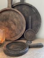 Houten onderzetter amuseplankje lepel hout stoer landelijk, Verzenden, Nieuw