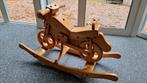 Houten Schommelmotor, Kinderen en Baby's, Speelgoed | Hobbelfiguren, Ophalen, Zo goed als nieuw