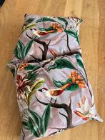 Z.g.a.n/2x kussen met print/bruin oranje groen, Huis en Inrichting, Woonaccessoires | Kussens, Ophalen of Verzenden, Zo goed als nieuw