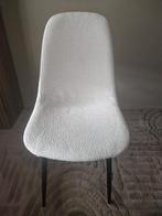 4 eettafel stoelen, Huis en Inrichting, Stoelen, Ophalen, Gebruikt, Wit, Metaal