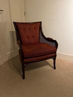 Klassiek stoffen stoeltje, Huis en Inrichting, Stoelen, Ophalen, Hout, Zo goed als nieuw, Eén