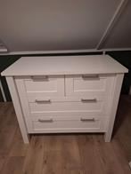 Witte commode met lades, 100 tot 150 cm, 100 tot 150 cm, Ophalen of Verzenden, Zo goed als nieuw