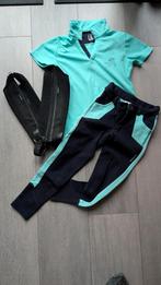 Paardrijkleding rijbroek tshirt en chaps, Ophalen of Verzenden, Zo goed als nieuw