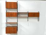Vintage Tomado-Musterring teak wall unit/wandmeubel,1960., Gebruikt, Teakhout, 300 cm of meer, Ophalen of Verzenden