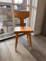 Vintage houten schoolstoeltje, Ophalen, Gebruikt, Overige typen