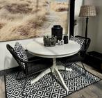 Ronde tafel , uitschuifbaar, ikea., Huis en Inrichting, Tafels | Eettafels, Ophalen, Gebruikt, Rond, 150 tot 200 cm