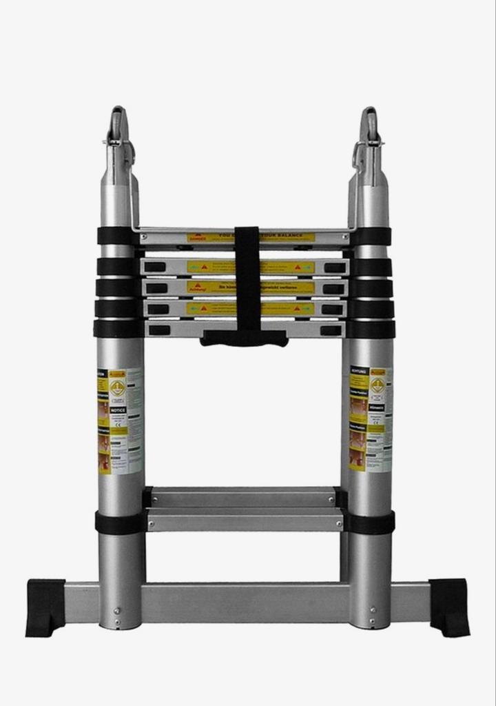 Nieuwe Telescopische vouwladder 4.4 meter. Telescoop ladder, Doe-het-zelf en Verbouw, Ladders en Trappen, Nieuw, Ladder, 4 meter of meer