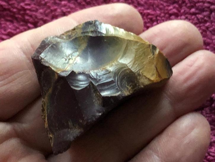 Bodemvondst PREHISTORIE schraper NEANDERTHALER uit FONTMAURE, Verzamelen, Overige Verzamelen, Gebruikt, Verzenden