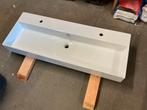 Dubbele wastafel, Huis en Inrichting, Badkamer | Badkamermeubels, Ophalen of Verzenden, 25 tot 50 cm, Wasbak of Wastafel, Minder dan 100 cm