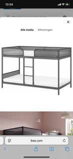 Ikea TUFFING Stapelbed - Donkergrijs - 90x200, Huis en Inrichting, Slaapkamer | Stapelbedden en Hoogslapers, Gebruikt, 90 cm, 160 tot 180 cm