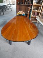 Grote zijzwaardtafel 240 x 140 cm! Skûtsje model / hardhout, 100 tot 150 cm, 200 cm of meer, Ophalen of Verzenden, Vijf personen of meer
