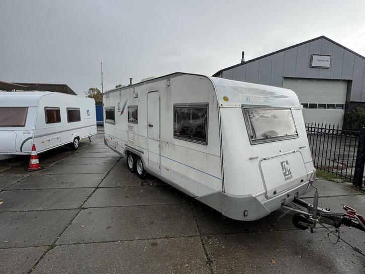 KNAUS EUROSTAR 650 ? 6 PERSOONS + AIRCO & NIEUWE VOO, Caravans en Kamperen, Caravans, Bedrijf, Treinzit, Knaus, Frans bed, Overige typen