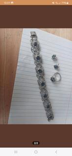 Zilveren set van Teka 925 zilver, Sieraden, Tassen en Uiterlijk, Ophalen of Verzenden, Zilver, Armband