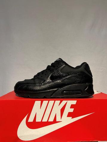ALS NIEUW! Maat 38,5 - Nike Air Max 90 Black Reptile beschikbaar voor biedingen