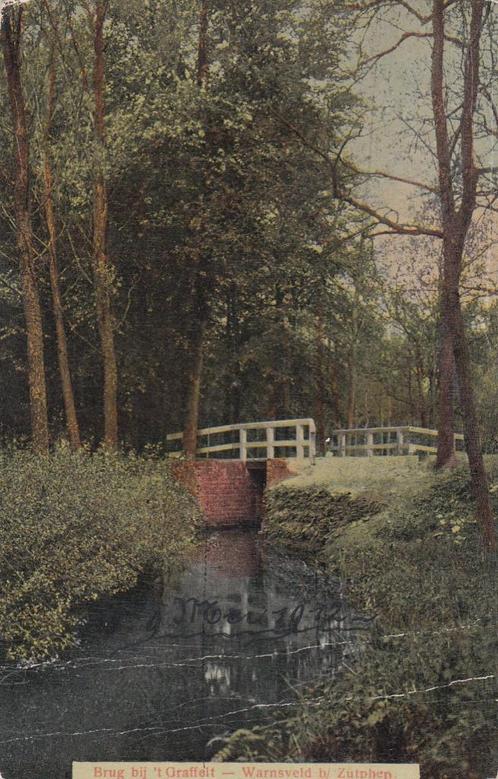 warnsveld 2 x  berkelvonder  bij t grafiet  1912-1932 tekst/, Verzamelen, Ansichtkaarten | Nederland, Noord-Holland, 1960 tot 1980