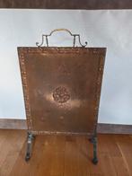 Antiek Koperen Haardscherm - Arts and Crafts, Ophalen, Gebruikt, Overige soorten