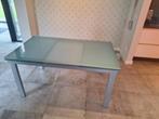 Glazen tafel  / Uitschuifbaar / 150 - 250 cm x 90 cm, Ophalen, Gebruikt, 50 tot 100 cm, Glas