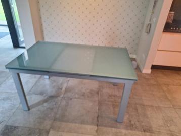 Glazen tafel  / Uitschuifbaar / 150 - 250 cm x 90 cm beschikbaar voor biedingen
