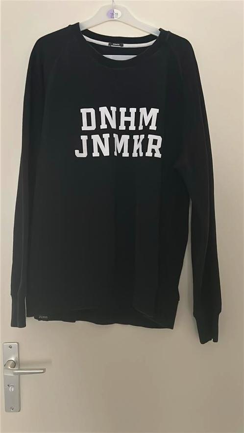 Zwarte Sweater met Witte Opdruk – Maat M/L (unisex), Kleding | Heren, Truien en Vesten, Zo goed als nieuw, Maat 52/54 (L), Zwart
