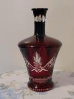 Antieke Cranberry Glas Karaf Geslepen, Ophalen of Verzenden