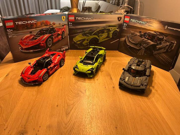 3 LEGO Technic auto’s te koop, Kinderen en Baby's, Speelgoed | Duplo en Lego, Zo goed als nieuw, Lego, Complete set, Ophalen of Verzenden