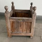 2 hardhouten (teak) plantenbakken, Ophalen, Gebruikt