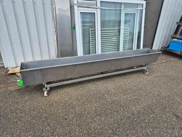 RVS trog voerbak voedertrog etensbak 314 cm ( 211 ) beschikbaar voor biedingen