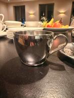 Meber Italy 6 RVS kop en schotel set, Overige materialen, Schaal, Rond, Ophalen of Verzenden