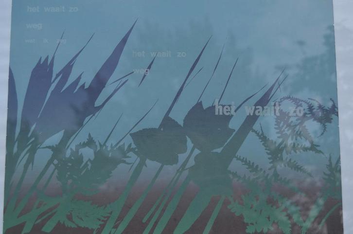 Zeefdruk en gedicht A. Fukken Schuttevaer mei 1991 ipst, Antiek en Kunst, Kunst | Litho's en Zeefdrukken, Ophalen of Verzenden