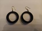 Houten Oorbellen - Stijlvol en Uniek, Sieraden, Tassen en Uiterlijk, Overige materialen, Hangers, Zwart, Nieuw