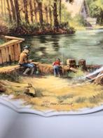 Vintage wandbord J.C. van Hunnik Royal Schwabap Nederlands, Antiek en Kunst, Antiek | Wandborden en Tegels, Ophalen of Verzenden