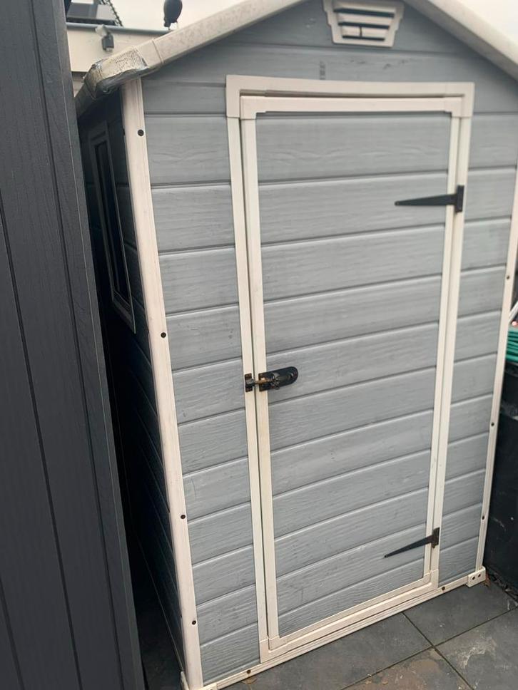 KETER Kunststof tuinhuis Manor 46 S grijs, Tuin en Terras, Bergingen en Tuinkasten, Zo goed als nieuw, Overige typen, Kunststof