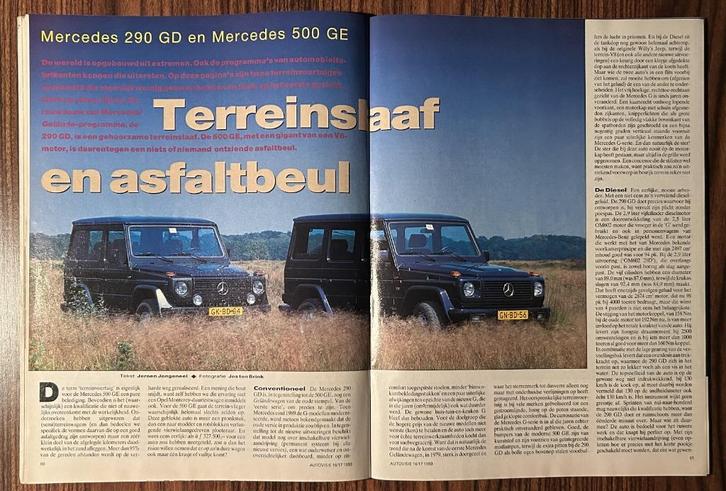 Testen van Mercedes G W460 (oa 230 GE - 300 GD - 500 GE ), Boeken, Auto's | Folders en Tijdschriften, Gelezen, Mercedes, Ophalen of Verzenden
