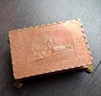 Vintage koperen doosje B.Haringa, ijlst. Oldehove Leeuwarden, Antiek en Kunst, Antiek | Koper en Brons, Ophalen of Verzenden, Koper