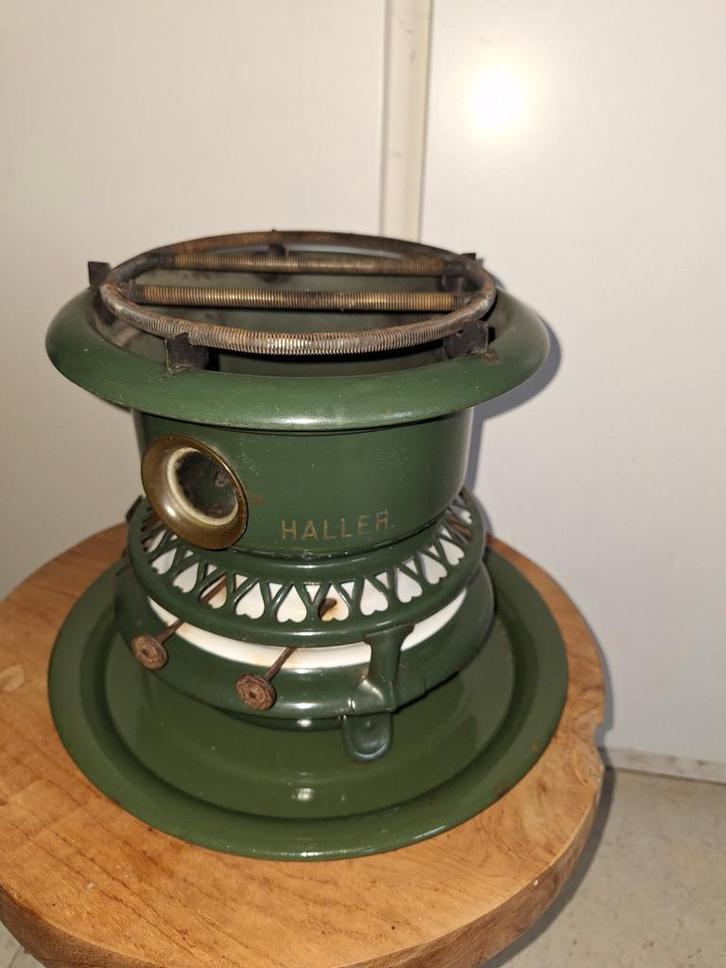 Vintage Haller Petroleumstel - Groen, Antiek en Kunst, Antiek | Overige Antiek, Ophalen of Verzenden