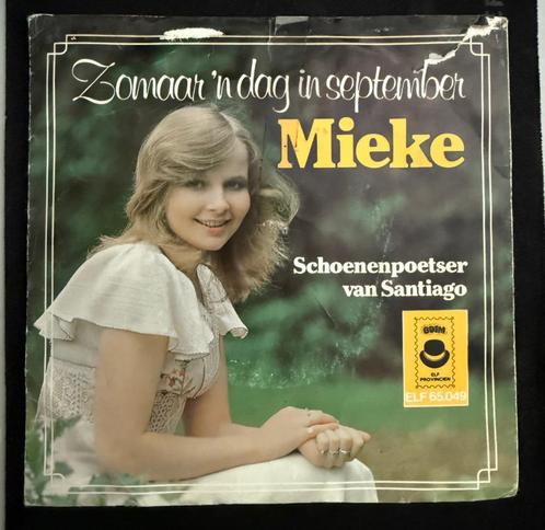 Mieke - zomaar een dag in September - piraten topper, Cd's en Dvd's, Vinyl | Nederlandstalig, Gebruikt, Levenslied of Smartlap